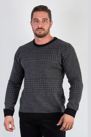 Enluaze Blusão de malha masculino 50006