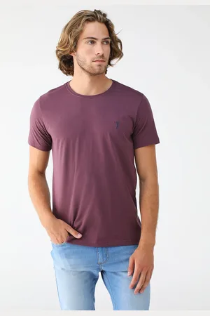 Aleatory Camiseta Reta Logo Roxa