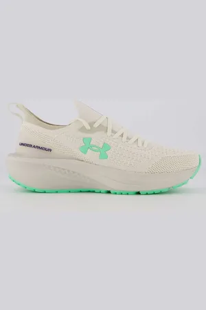 RetrôMania Tênis Under Armour Charged Quicker 2 Bege e Verde