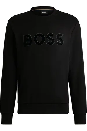 HUGO BOSS Moletom De Algodão Com Logo Flocado - 6GG