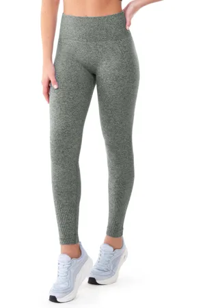 Zee Rucci Calça Legging Fitness Mescla Sem Costura Jacquard Preta