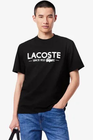 Lacoste Camiseta de Algodão com Estampa