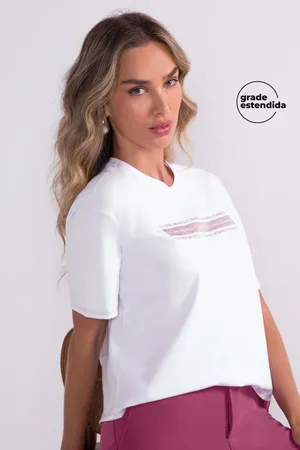 Marialicia T-Shirt Feminina Manga Curta
