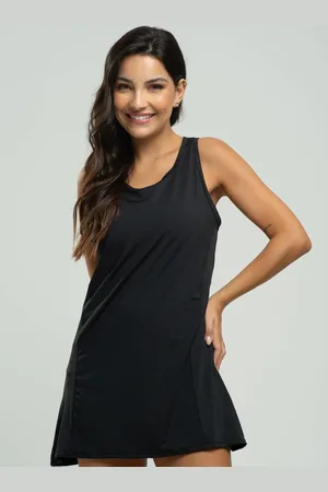 Vicbela Vestido Beach Tennis Feminino Tecido Proteção Uv 50+