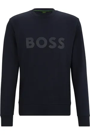 HUGO BOSS Moletom De Algodão Com Logo Em Relevo - EP-XS