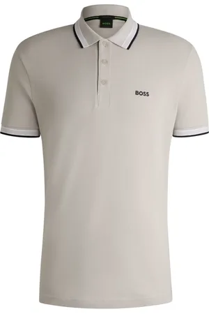 HUGO BOSS Paddy Polo De Algodão Com Logo Contrastante - 4GG