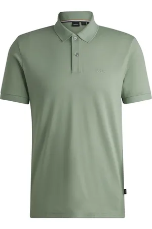 HUGO BOSS Polo Pallas Regular-Fit De Algodão Com Logo Bordado - 4GG