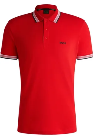 HUGO BOSS Paddy Polo De Algodão Com Logo Contrastante - P-S