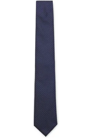 HUGO BOSS Gravata De Seda Com Padrão Jacquard - ÚNICO