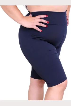 Heide Ribeiro Bermuda Plus Size Linha Silver Academia Preto