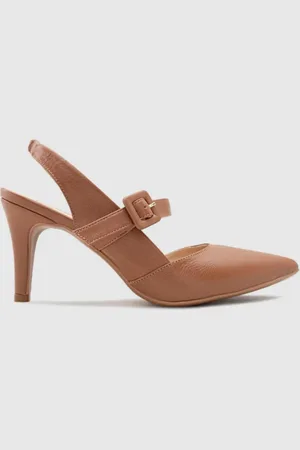 CHIBINSKI Scarpin Slingback Fivela Couro CBK