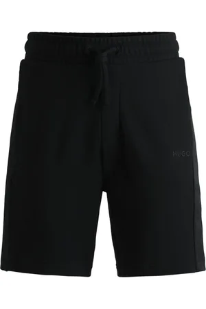 HUGO BOSS Shorts De Algodão Terry Com Fitas Laterais De Logo - EGG