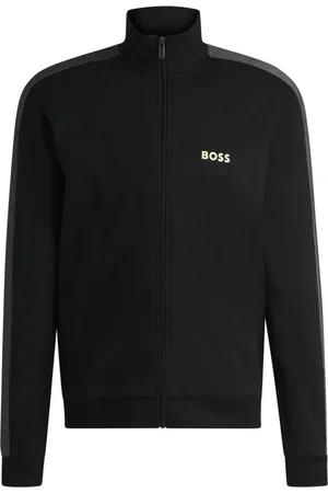 HUGO BOSS Casaco De Algodão Com Fecho E Logo - EGG