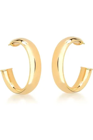 Ania Store Infantil - Brinco Argola Dourada Lisa Banhado a Ouro 18K