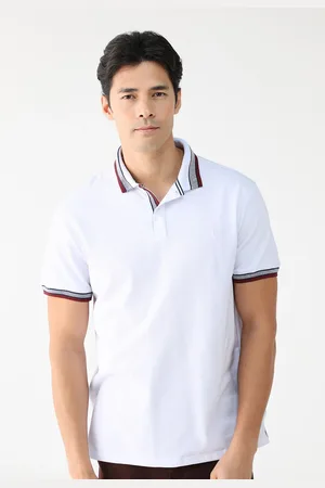 Dudalina Camiseta Polo Reta Logo Bordado Branca