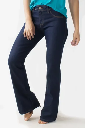 Anticorpus JeansWear Calça Jeans Flare Feminina Cintura Média Elastano Anticorpus