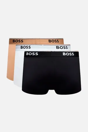 HUGO BOSS Kit Cueca Trunk 3P Power 976 Preto/Bege/Branco