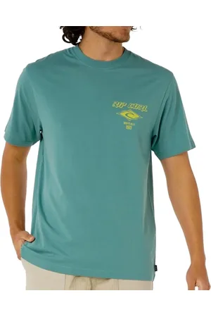 Rip Curl Camiseta Fade Out Icon WT25 Masculina Blue Lagoon