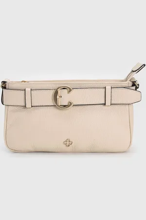 CAPODARTE Bolsa Tiracolo Fivela Off-White