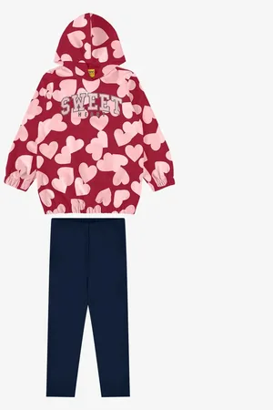 Rovitex Kids Infantil - Conjunto Blusão Com Legging Rovi