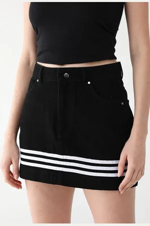 adidas Saia Jeans Longa Adibreak Preta