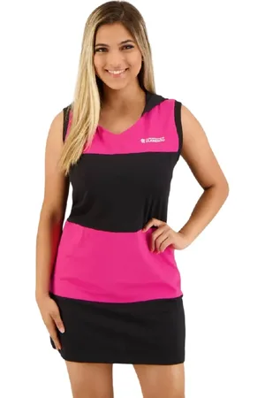 Braziline Vestido Flamengo Teaching - Rosa/Preto