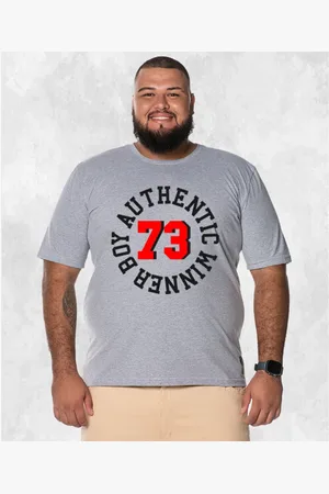 Nexstar Camiseta Plus Size Extra Grande Estampada Confortável Algodão Winer Boy