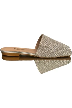 BELLA GIO REZENDE Mule de brilho flat bico quadrado New Mestiço Bistro