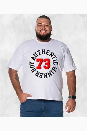 Nexstar Camiseta Plus Size Extra Grande Estampada Confortável Algodão Winer Boy
