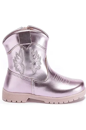 Pequito Infantil - Bota Country Texana Fashion Metalizada