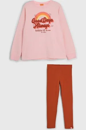 Kamylus Infantil - Conjunto 2pçs Manga Longa Blusa E Calça