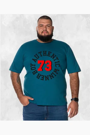 Nexstar Camiseta Plus Size Extra Grande Estampada Confortável Algodão Winer Boy