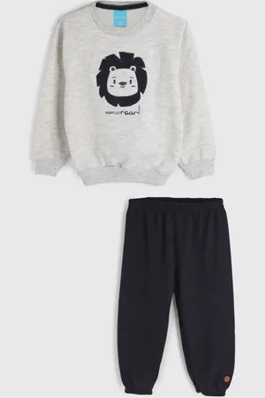 Kamylus Conjunto 2pçs Manga Longa Blusa E Calça De Moletom
