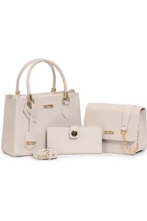 Selten Kit Bolsa Feminina De Mão + Bolsa Pequena Transversal Com Carteira