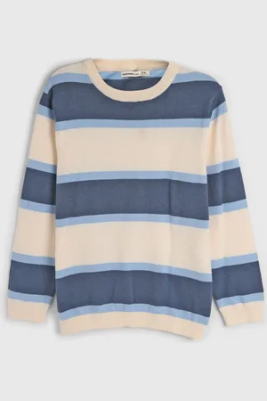 Hering Infantil - Blusa Manga Longa Hering Listrada Off-White