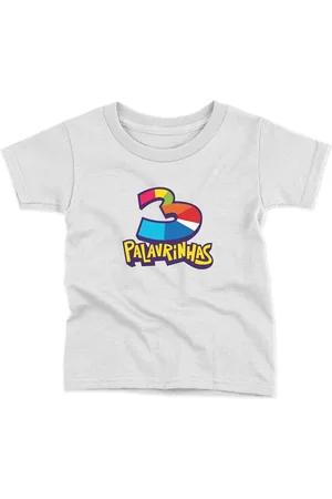Bueno Infantil - Camiseta Menino ou Menina Manga Curta Estampada Algodão Conforto Moda Verão Personagens 3 Palavrinhas Colorido