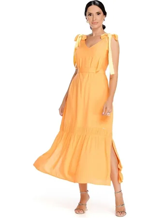 Zaiko Vestido Feminino Midi Âmbar