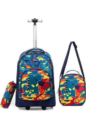 Lequeen Infantil - Kit Mochila De Rodinhas Estojo Lancheira Térmica Reforçada