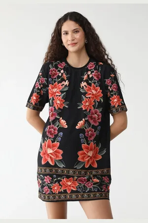 Gentleman Farmer Vestido Curto T Shirt Basico Floral Belle