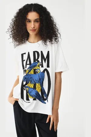 Gentleman Farmer Camiseta Oversized Rio Arara Bananeira Off-White