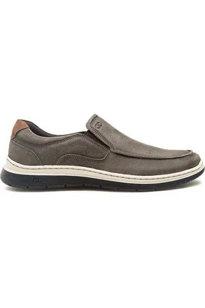 Democrata Sapatênis Slip On De Couro Masculino Easy Leave 245201