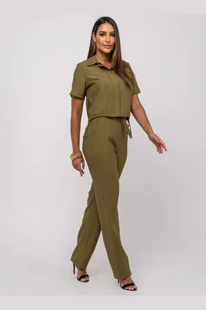 Salvatore Fashion Conjunto de Alfaiataria Calça Reta E Camisa M/C Salvatore