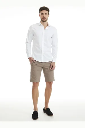 Traymon Bermuda Sarja Chino Slim Kaki