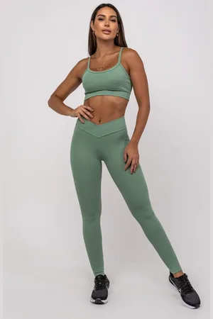 Salvatore Fashion Calça Legging Suplex Poliamida Cós Assimétrico Salvatore