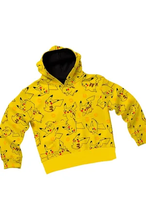 Bueno Infantil - Moletom Masculino Feminino Capuz e Bolso Personagem Picachu