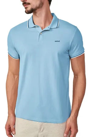 Colcci Camisa Polo 2 Listras Ou25 Masculino