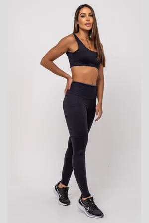 Salvatore Fashion Calça Legging Suplex Poliamida Com Bolso Quadrado Salvatore