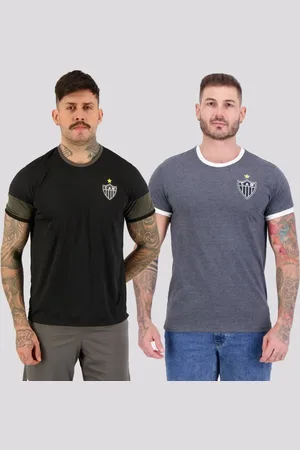 RetrôMania Kit de 2 Camisas Atlético Mineiro e Preta