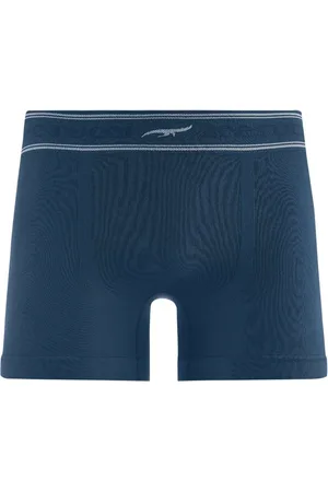 Zee Rucci Cueca Boxer com Cós Listrado Sem Costura Anoitecer
