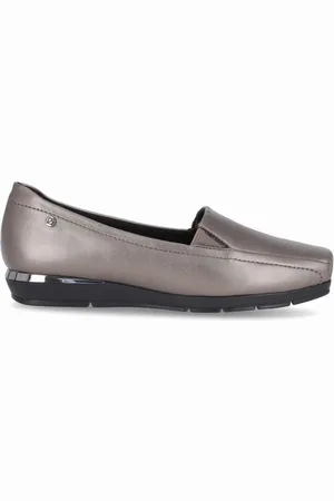 Piccadilly MAXI - Sapato Fernanda Salto Baixo Pewter